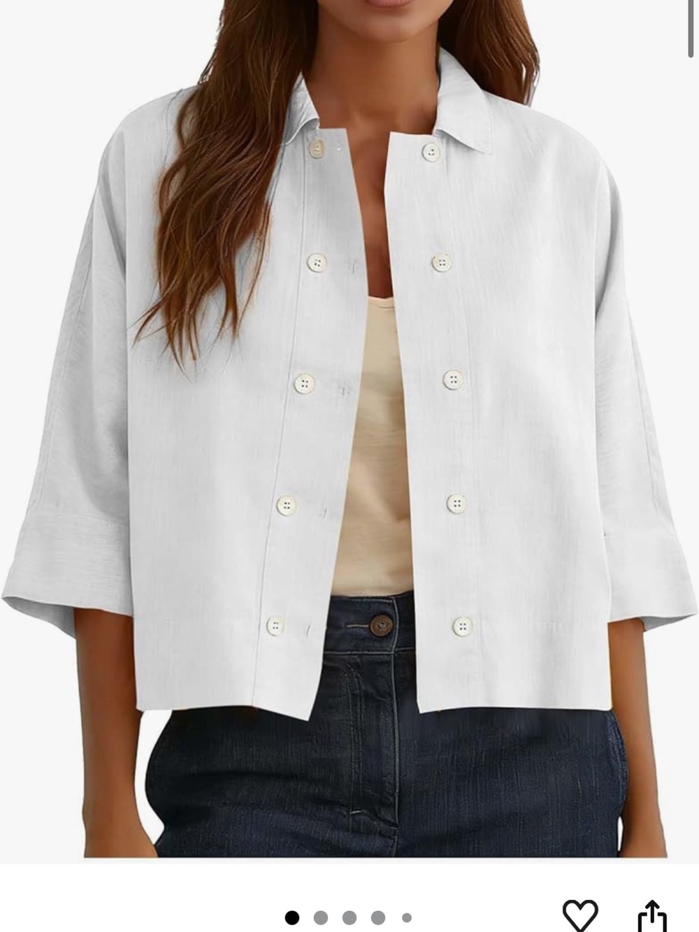White Light Blazer/ Jacket - Picture 3 of 4